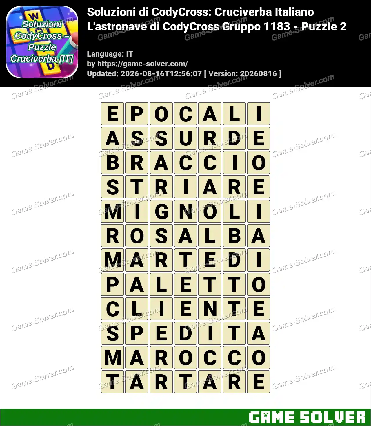 Soluzioni di CodyCross: Cruciverba Italiano L’astronave di CodyCross Gruppo 1183 – Puzzle 2